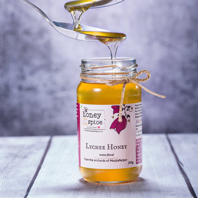 Premium Lychee Honey | Made In Small Batches – Honey & Syrups on Brown Living™. SKU: LYH250GM. Img 1.