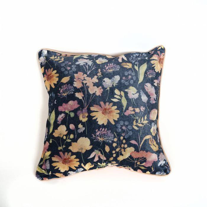Buy Printed Velvet Cushion Cover - Size 16x 16 inches Pack of 1 | Shop Verified Sustainable Covers & Inserts on Brown Living™