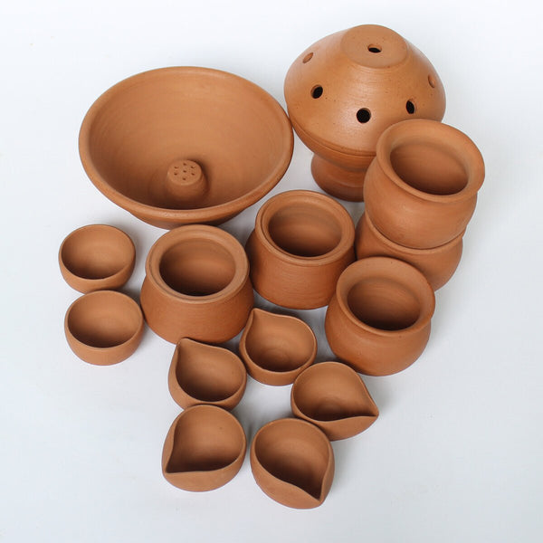 Buy Puja Kit- Assorted Combitions of Terracotta Products | Shop Verified Sustainable Products on Brown Living