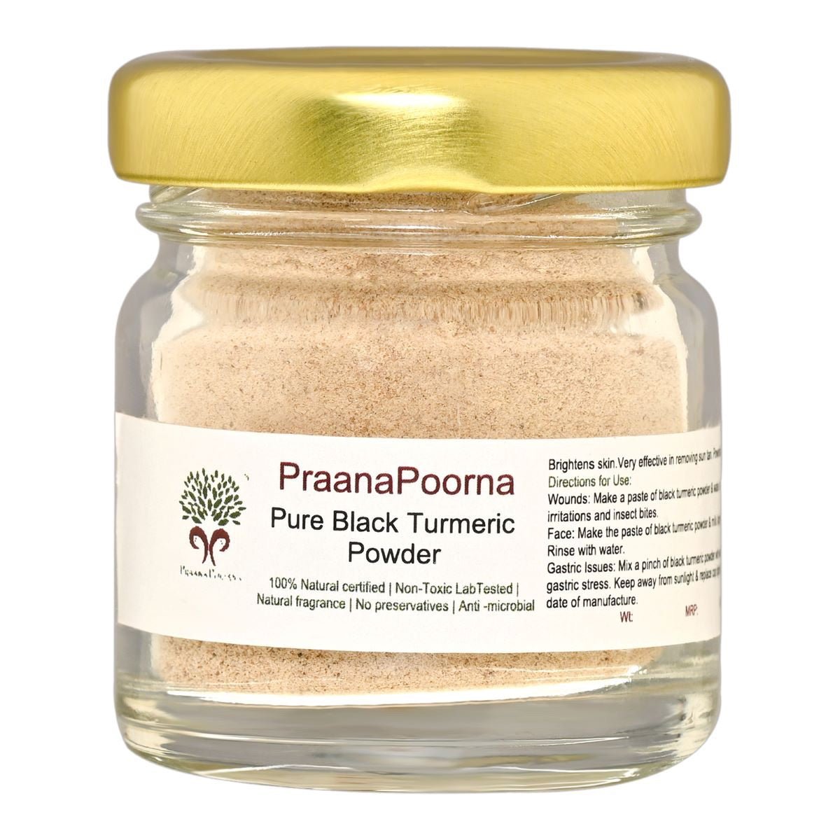 Pure Black Turmeric Powder - 20 g | Verified Sustainable by Brown Living™