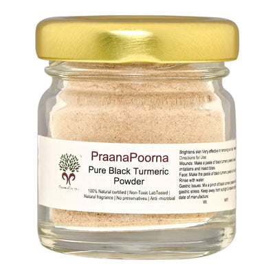 Pure Black Turmeric Powder - 20 g – Seasonings & Spices on Brown Living™. SKU: SKUB18. Img 1.