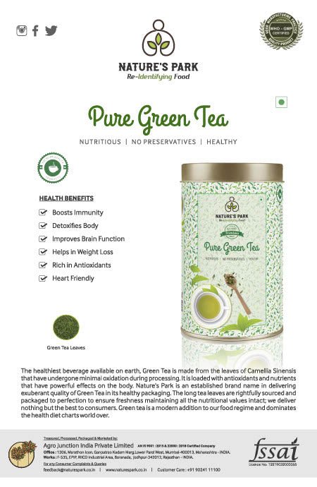 Pure Green Tea Can (125 g) | Verified Sustainable by Brown Living™