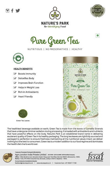 Buy Pure Green Tea Can (125 g) | Shop Verified Sustainable Tea on Brown Living™