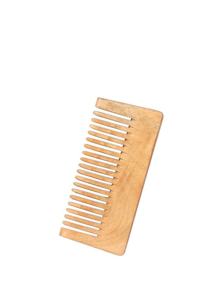 Pure Kacchi Neem Wood Comb Detangle 5.5 | Verified Sustainable by Brown Living™