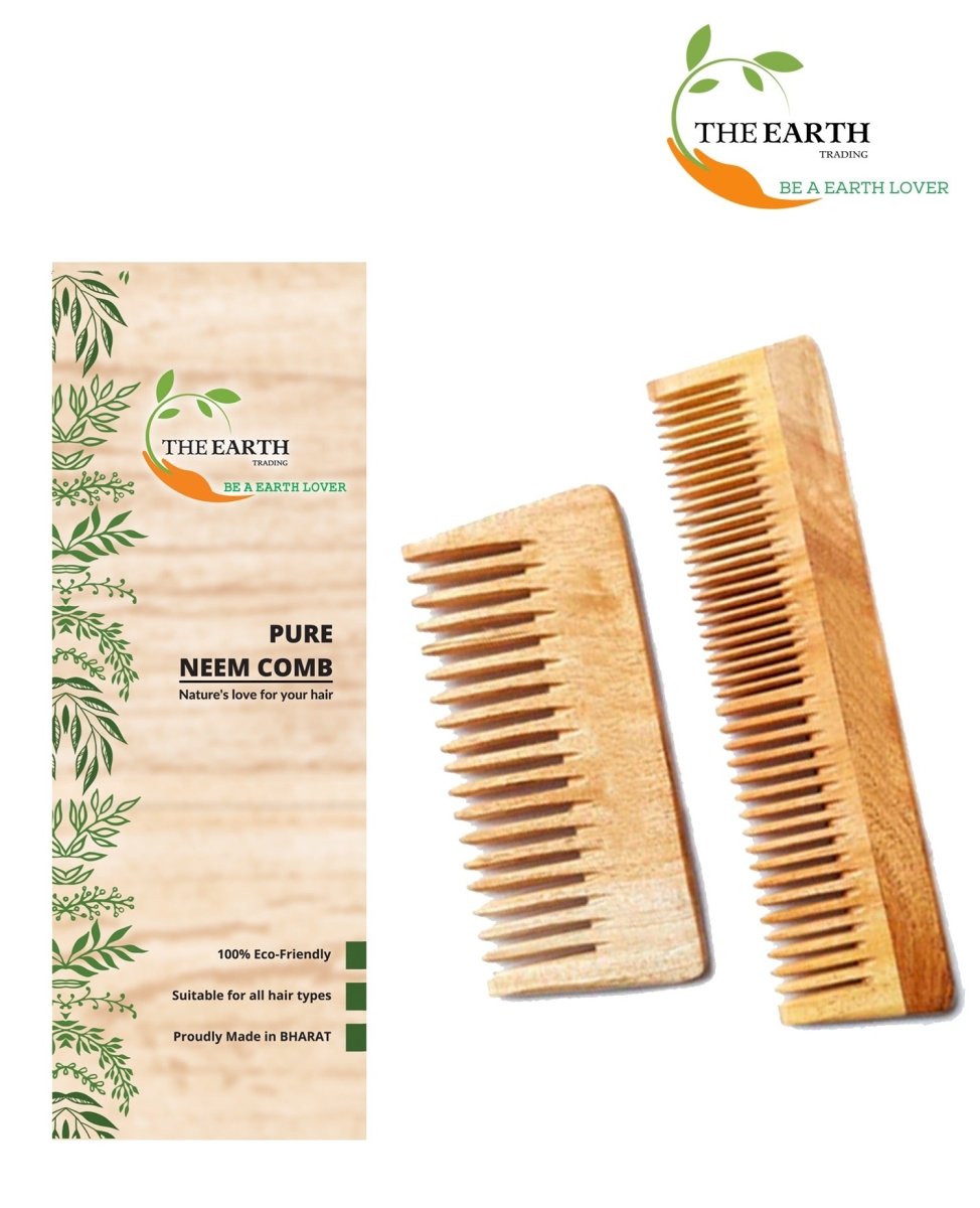 Buy Pure Kacchi Neem Wood Comb Pack Combo -02 (Pack of 2) Online on ...