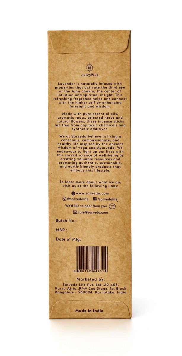 Pure Lavender Incense Sticks | Verified Sustainable by Brown Living™