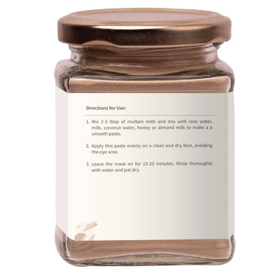 Pure Multani Mitti Face Pack for Exfoliation & Clear Skin - 150g – Body Bathing Powder on Brown Living™. SKU: EEFMMSQG150. Img 6.