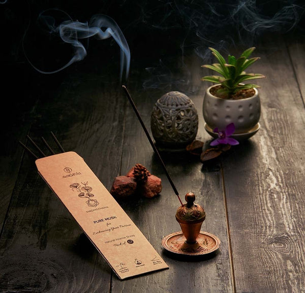 Buy Pure Musk Incense Stick | Shop Verified Sustainable Pooja Needs on Brown Living™