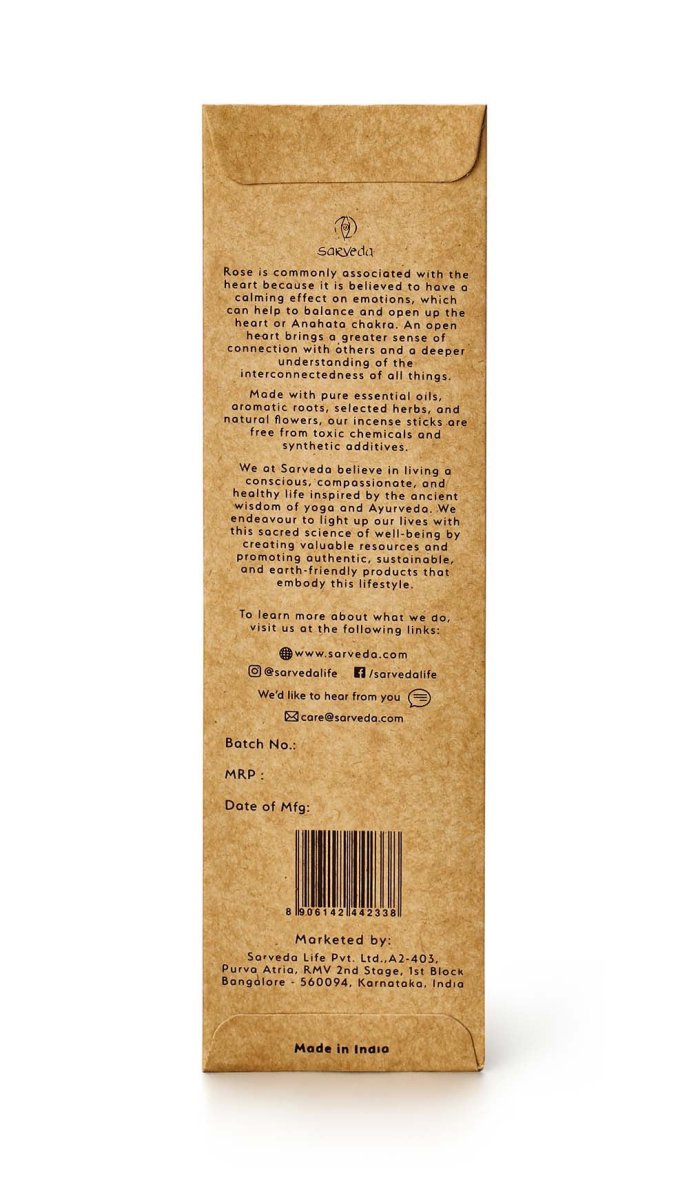 Pure Rose Incense Stick | Verified Sustainable by Brown Living™