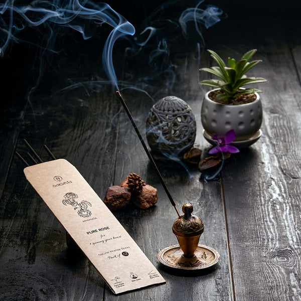 Buy Pure Rose Incense Stick | Shop Verified Sustainable Pooja Needs on Brown Living™