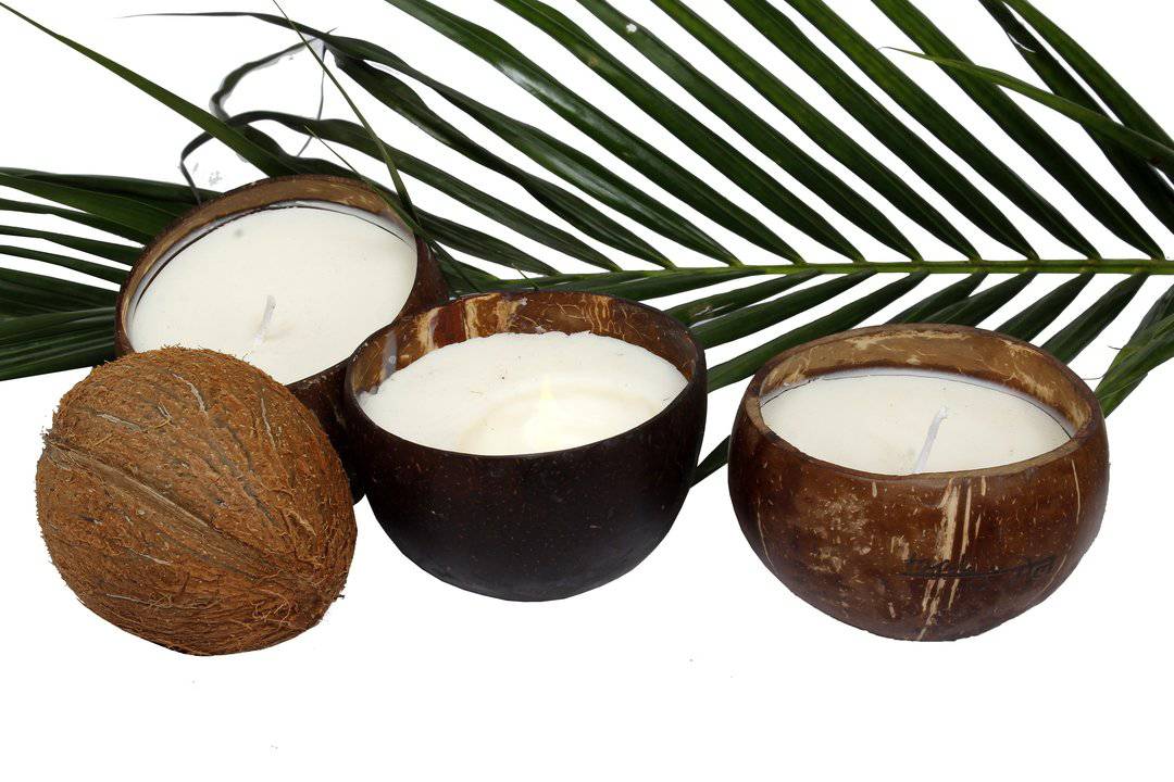 Pure Soy Wax - Mystery Aromatic Candle in Reusable Coconut Shell & Cotton Wick | Verified Sustainable by Brown Living™