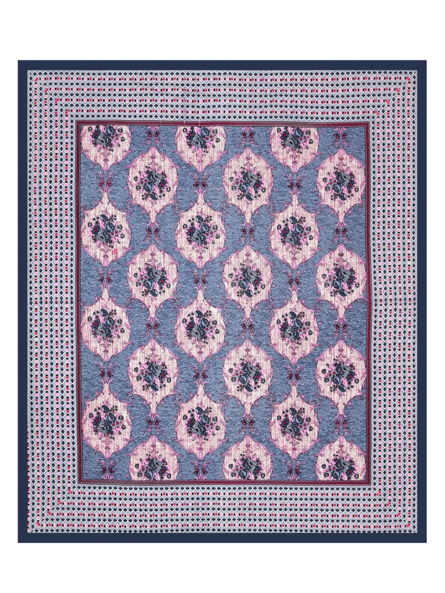 Purple Interiors Hand Block Printed Cotton Queen Size Bedding Set | Verified Sustainable by Brown Living™