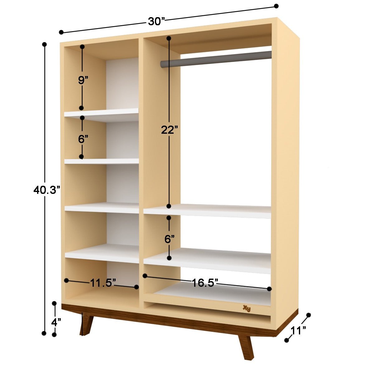 Purple Orchid Montessori | Wooden Wardrobe | Verified Sustainable by Brown Living™