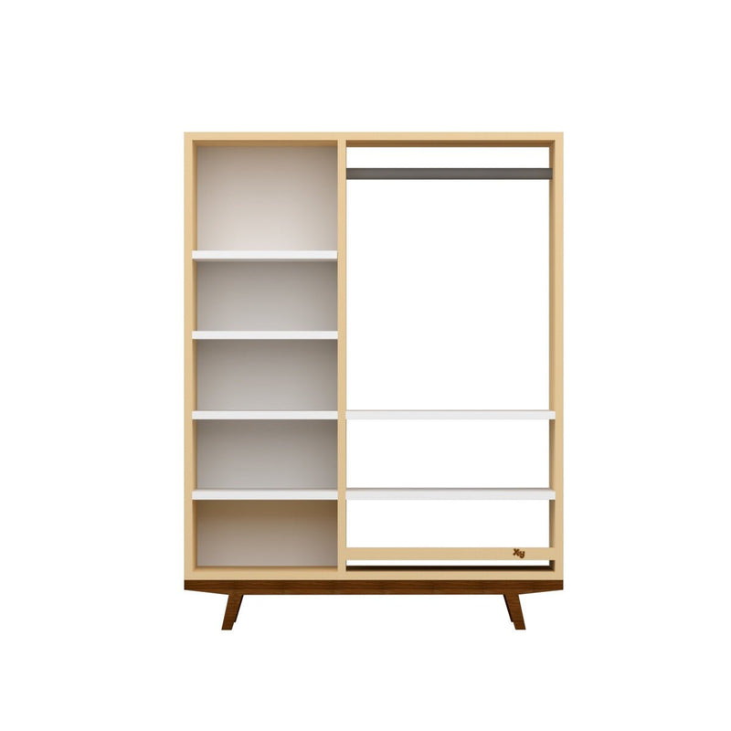Buy Purple Orchid Montessori | Wooden Wardrobe | Shop Verified Sustainable Products on Brown Living