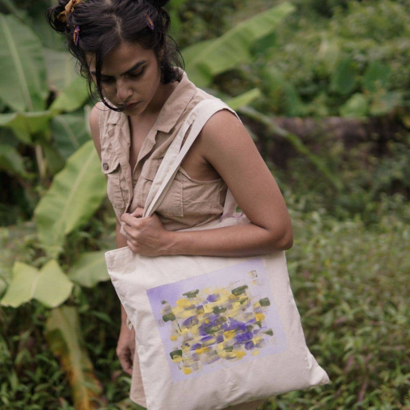 Buy Purple Wall Light Tote | Shop Verified Sustainable Tote Bag on Brown Living™