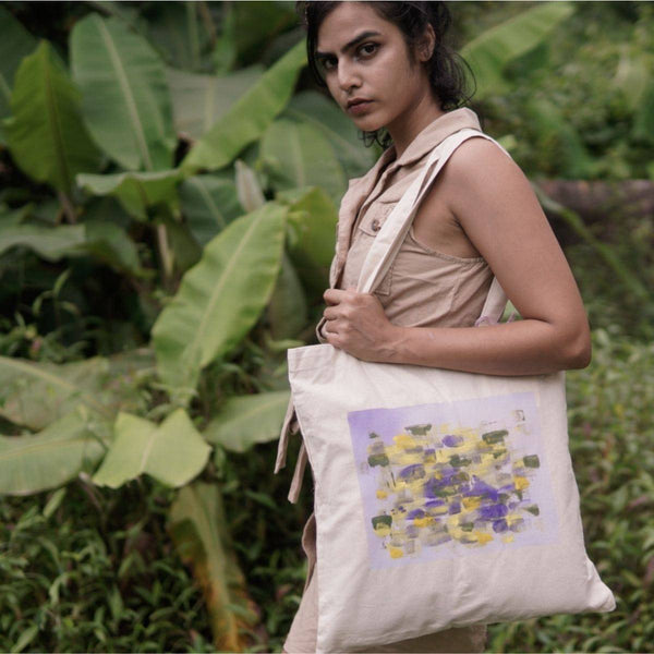 Buy Purple Wall Light Tote | Shop Verified Sustainable Tote Bag on Brown Living™