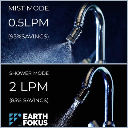 Quamist 360 Dual - Mode Water - Saving Nozzle For Standard Size Tap | Verified Sustainable by Brown Living™