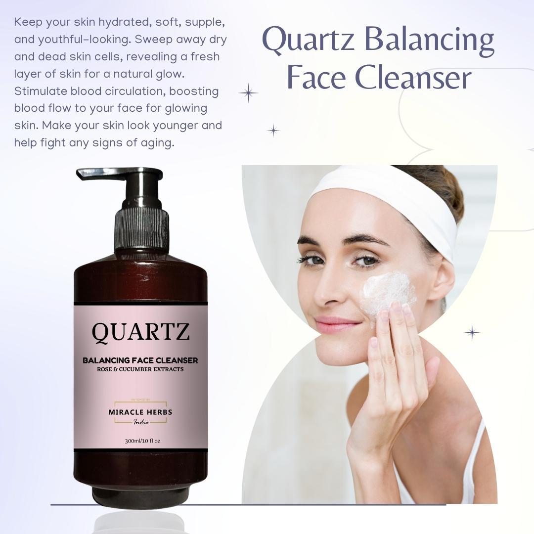 Buy Quartz Balancing face Cleanser Online on Brown Living Face Cleanser