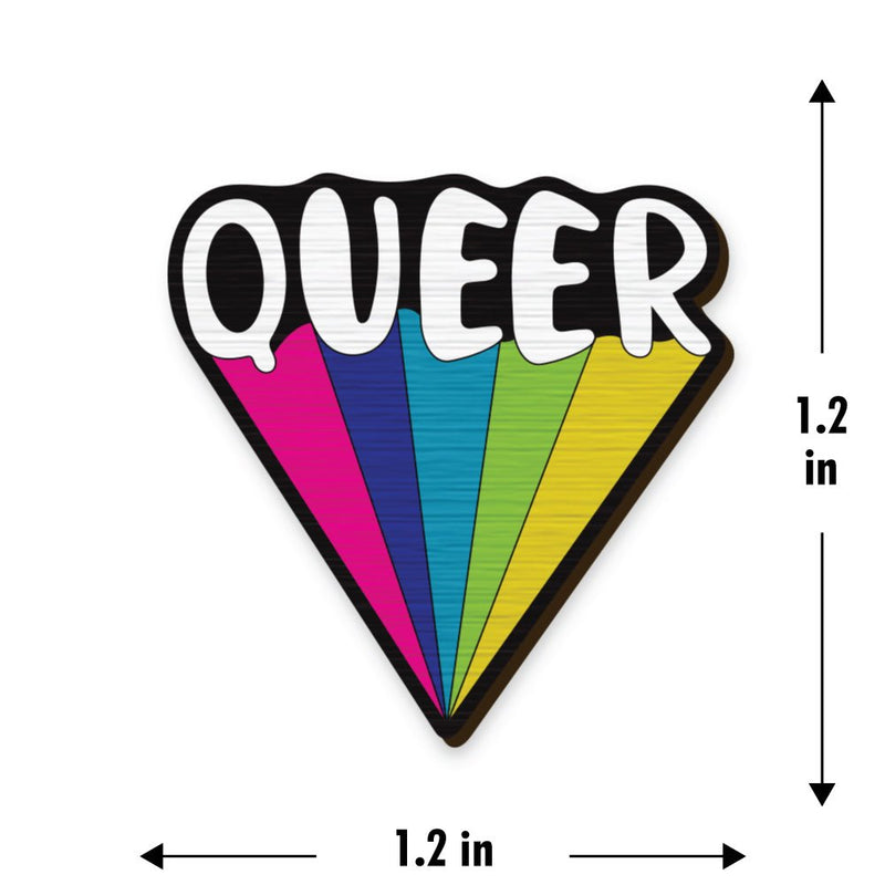 Buy Queer Rainbow Pin | Shop Verified Sustainable Stationery on Brown Living™