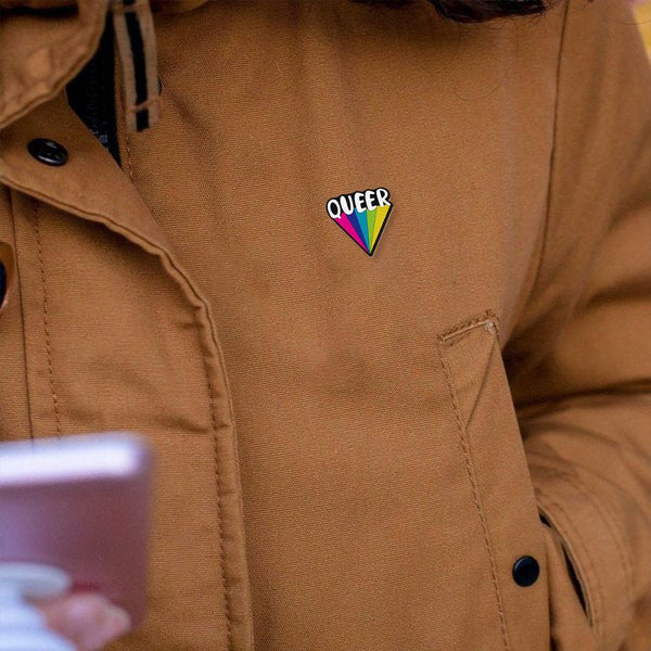 Buy Queer Rainbow Pin | Shop Verified Sustainable Stationery on Brown Living™