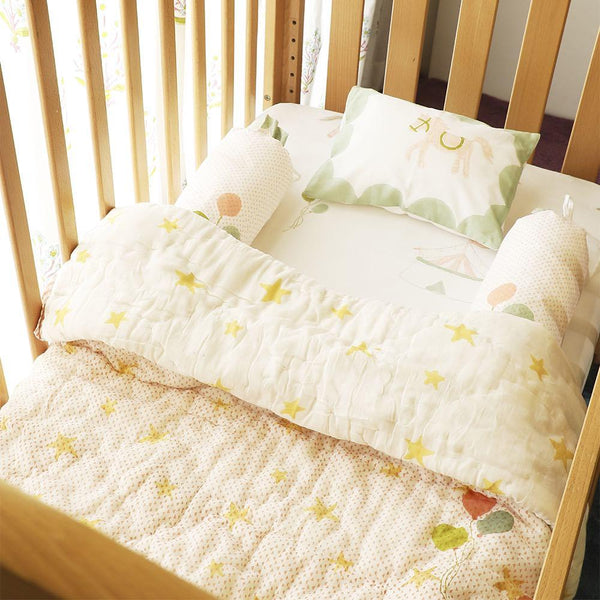 Buy Quilt - I Am Going To The Circus - Peach | Shop Verified Sustainable Bed Linens on Brown Living™