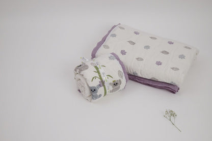 Quilt - K for Koala - Purple | Verified Sustainable by Brown Living™