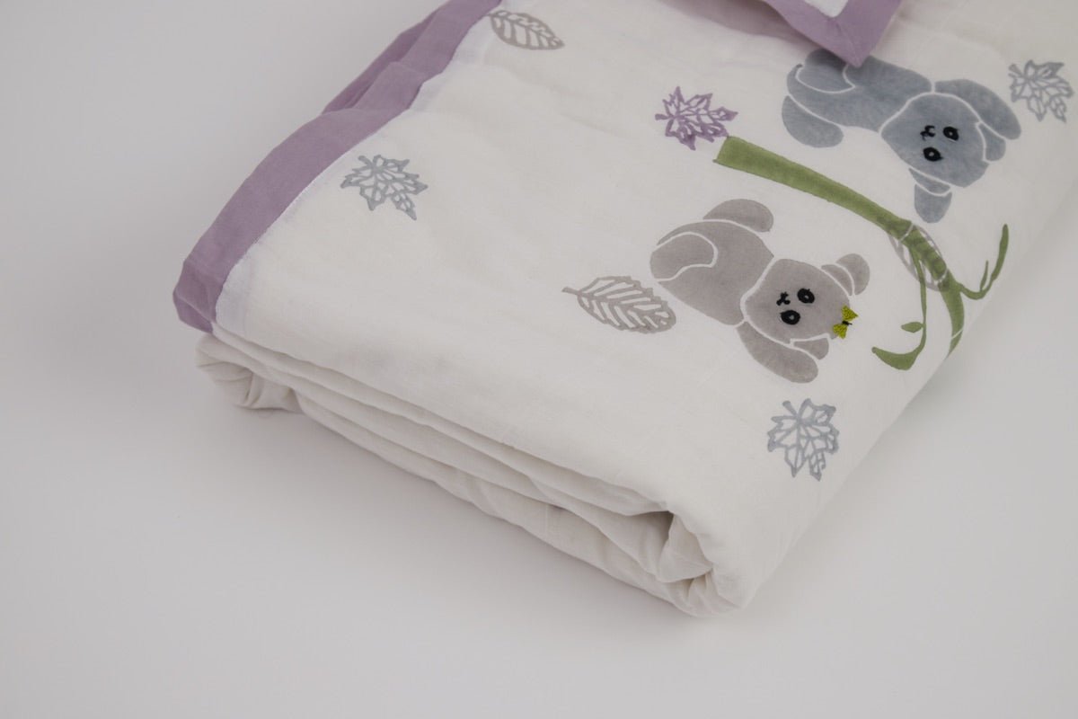 Quilt - K for Koala - Purple | Verified Sustainable by Brown Living™