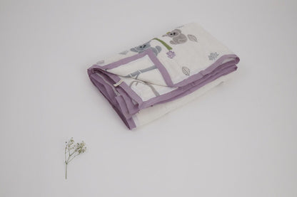 Quilt - K for Koala - Purple | Verified Sustainable by Brown Living™