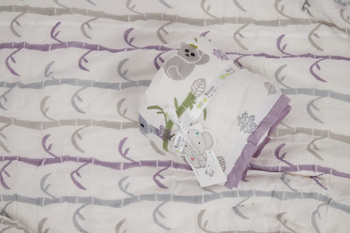 Quilt - K for Koala - Purple | Verified Sustainable by Brown Living™