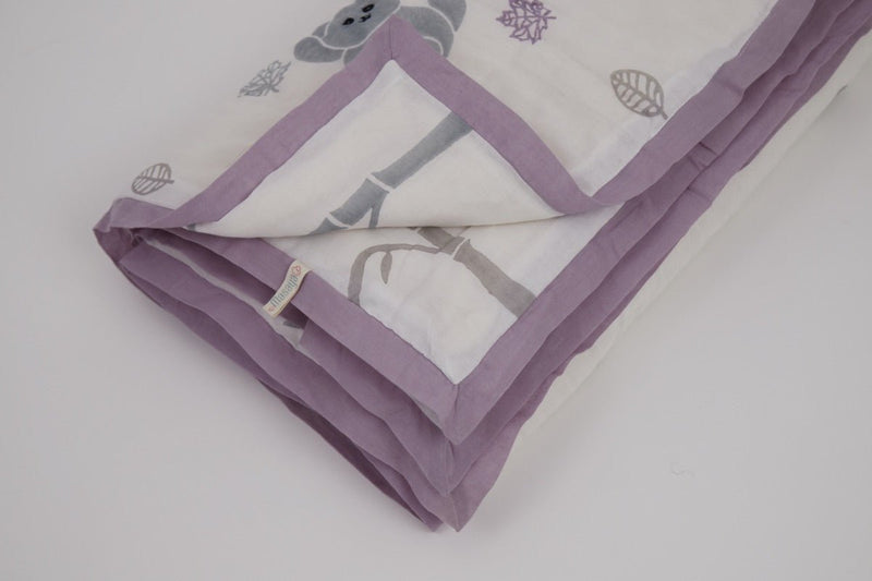 Buy Quilt- K for Koala- Purple | Shop Verified Sustainable Bed Linens on Brown Living™