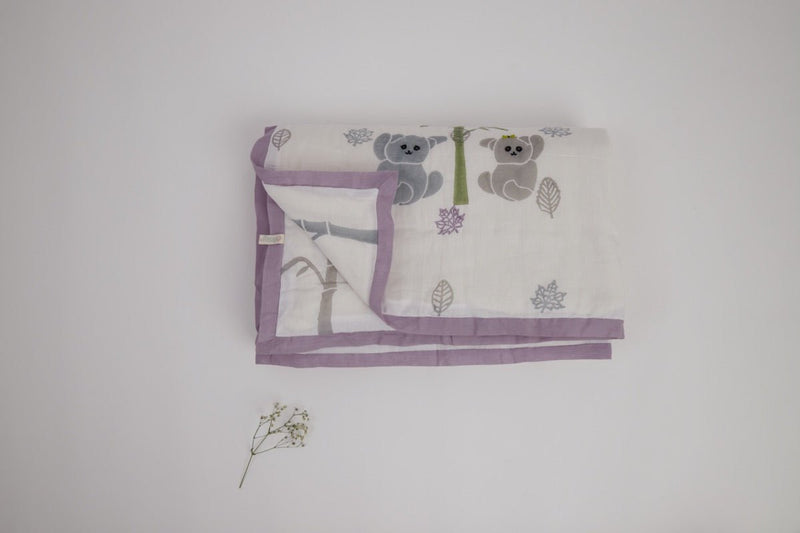 Buy Quilt- K for Koala- Purple | Shop Verified Sustainable Bed Linens on Brown Living™