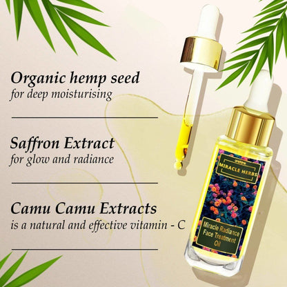 Radiance - Face Treatment Oil with Multivitamin Complex & 100% Pure Plant Extracts | Verified Sustainable by Brown Living™