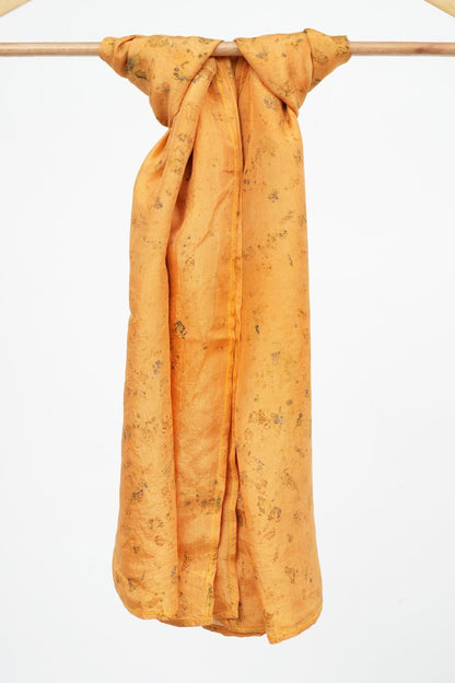 Radiant Yellow Silk Square Scarf | Verified Sustainable by Brown Living™