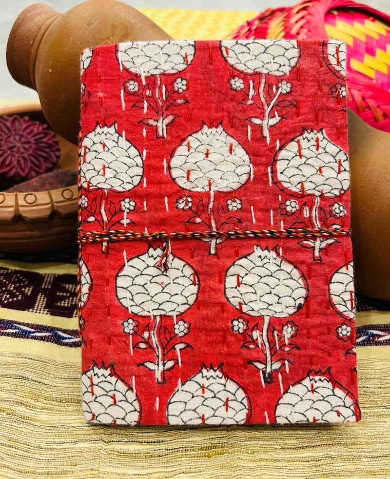 Buy Rainy Jungle- Upcycled Fabric Journal-Doori | Shop Verified Sustainable Notebooks & Notepads on Brown Living™