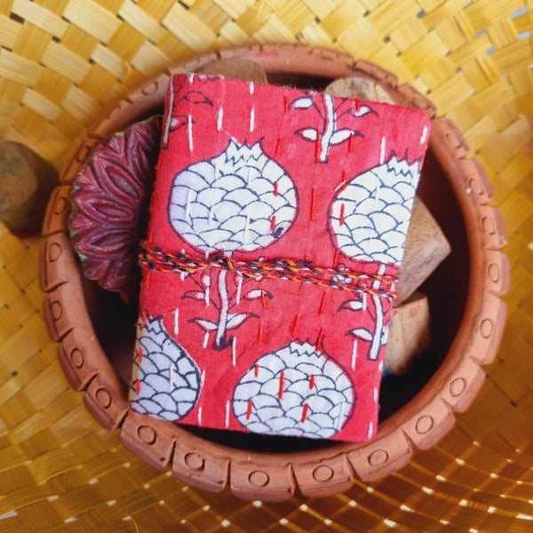 Buy Rainy Jungle - Upcycled Fabric Journal-Pocket Diary | Shop Verified Sustainable Notebooks & Notepads on Brown Living™