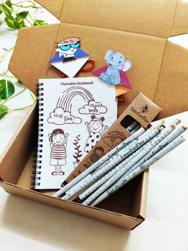 Buy Rakhi Gift Hamper | Plantable Stationery Gift Box for Kids | Shop Verified Sustainable Gift Hampers on Brown Living™