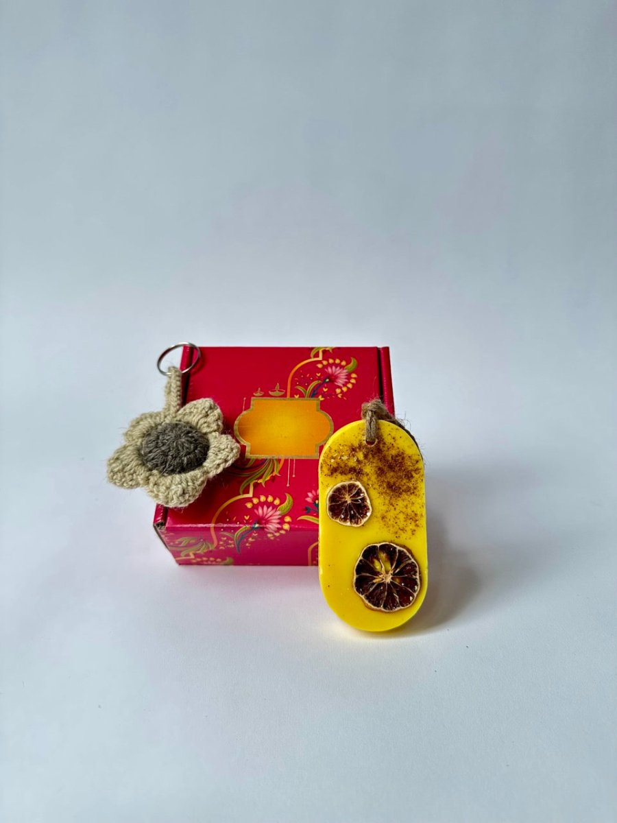 Air Freshener and Keychain - Surprise Gift Box | Verified Sustainable by Brown Living™