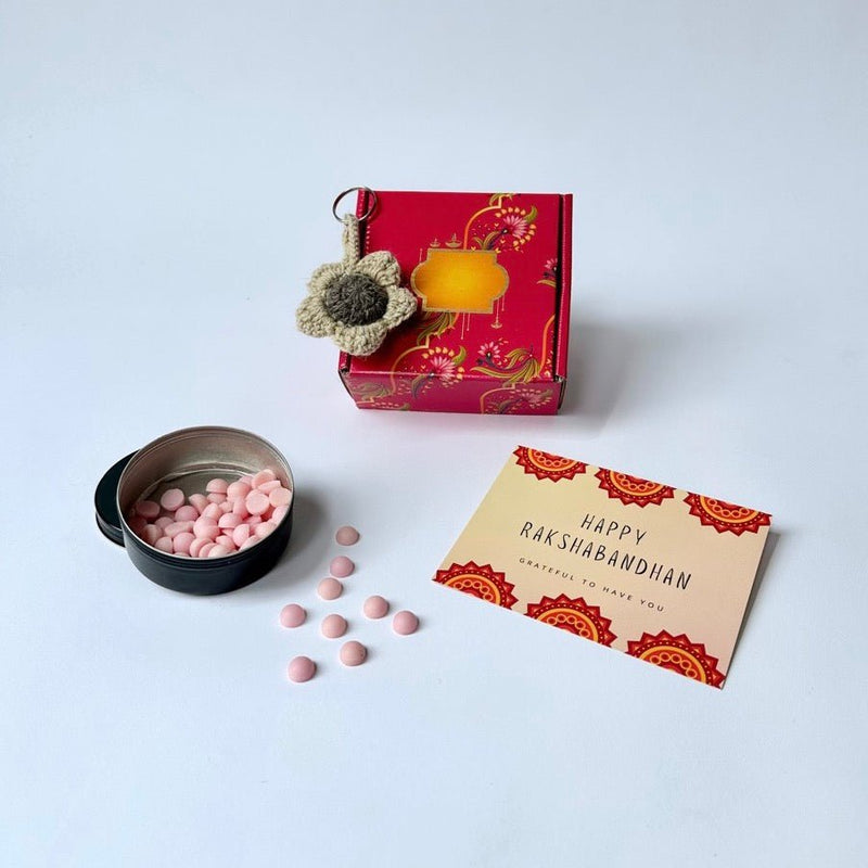 Buy Rakshabandhan Surprise Gift Box - Wax Melts and Keychain | Shop Verified Sustainable Products on Brown Living