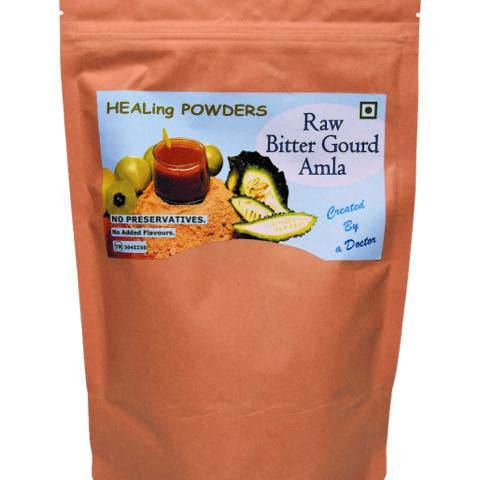 Buy Raw Bitter Gourd with Amla - 300g | Shop Verified Sustainable Health & Energy Drinks on Brown Living™