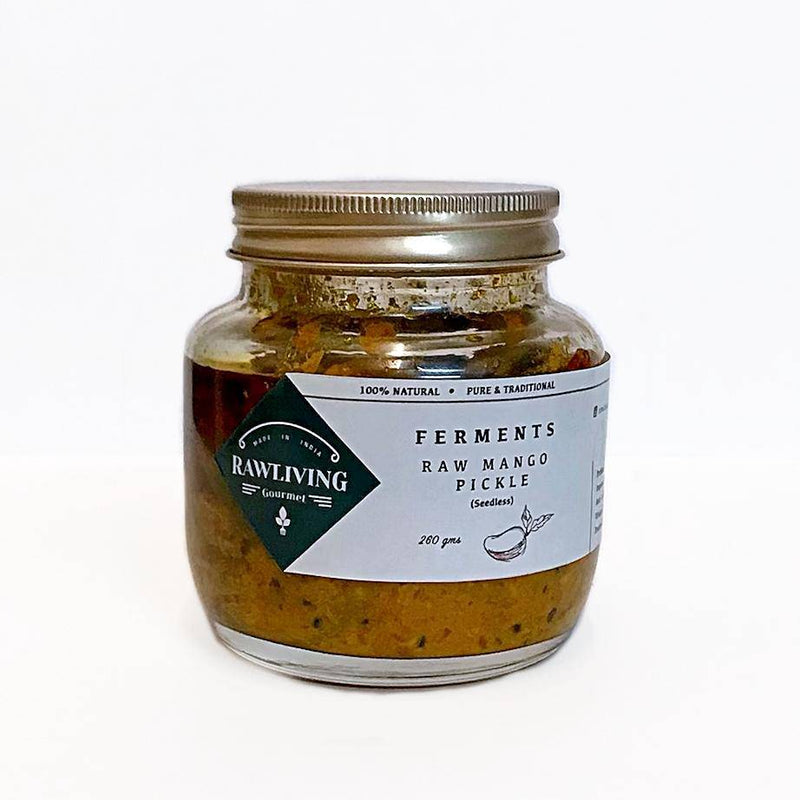 Buy Raw Mango Pickle | 260gm | Seedless | 100% Natural | Vinegar Free | Shop Verified Sustainable Pickles & Chutney on Brown Living™