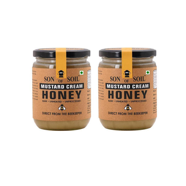 Buy Raw Organic Mustard Honey 665g | Pack of 2 | Shop Verified Sustainable Products on Brown Living