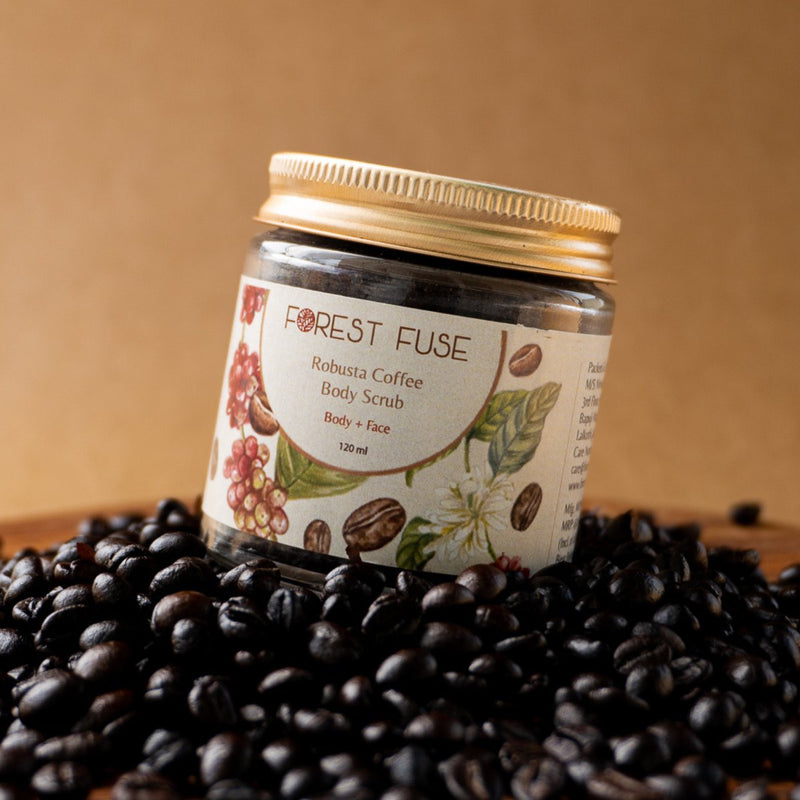 Buy Raw Robusta Coffee Body and Face Scrub | Shop Verified Sustainable Body Scrub on Brown Living™