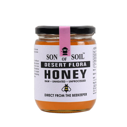 Raw Unprocessed Desert Flora Honey | 665 gm | Pack of 1 | Verified Sustainable by Brown Living™