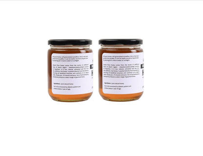 Raw Unprocessed Desert Flora Honey | 665 gm | Pack of 2 | Verified Sustainable by Brown Living™