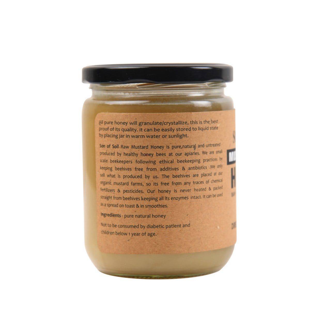 Raw Unprocessed Mustard White Honey | 665 gm | Pack of 1 | Verified Sustainable by Brown Living™