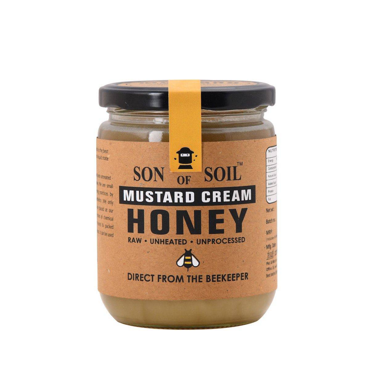 Raw Unprocessed Mustard White Honey | 665 gm | Pack of 1 | Verified Sustainable by Brown Living™