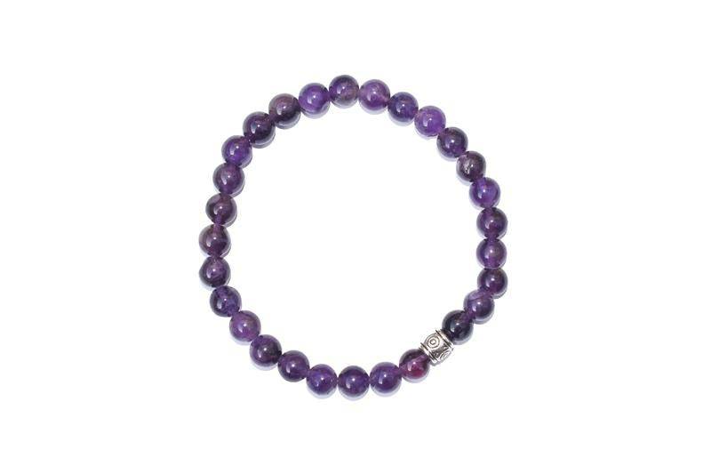 Real Amethyst Stone Healing Bracelet - Purple | Verified Sustainable by Brown Living™