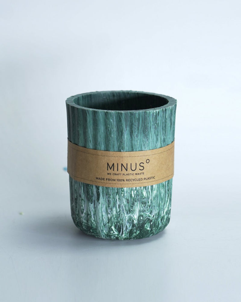 Recycled Eco-Pots- Sage Green | Verified Sustainable Decorative Pots on Brown Living™