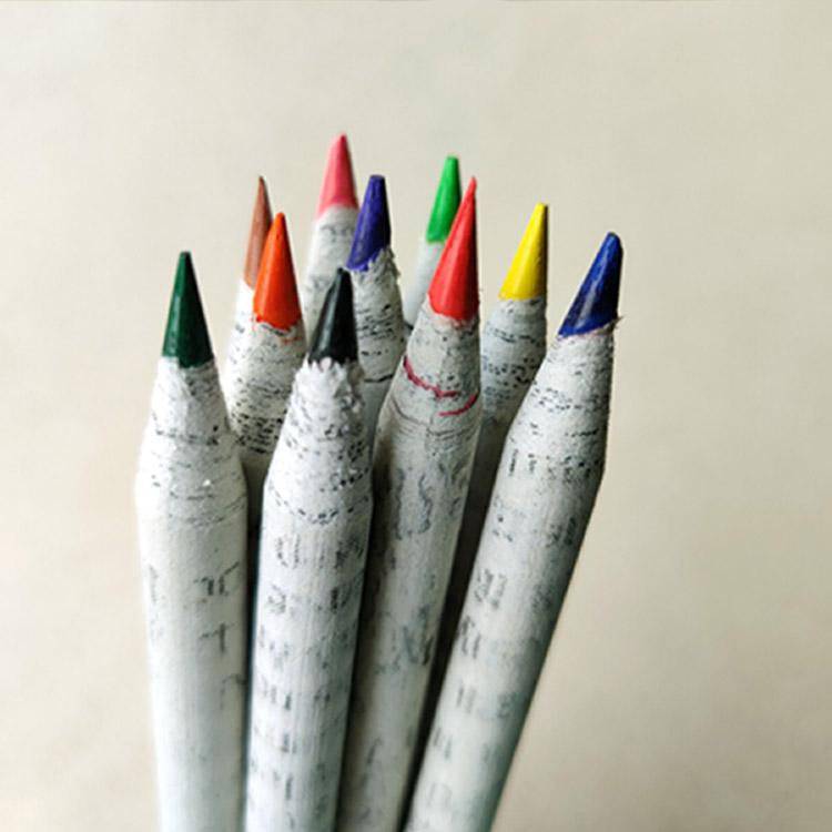 Buy Recycled News paper Colour pencils and Plantable Seed pencils | Shop Verified Sustainable Products on Brown Living