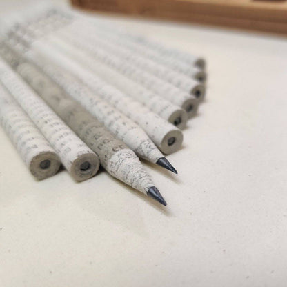 Recycled News Paper Pencils - Pack of 20 pencils | Verified Sustainable by Brown Living™